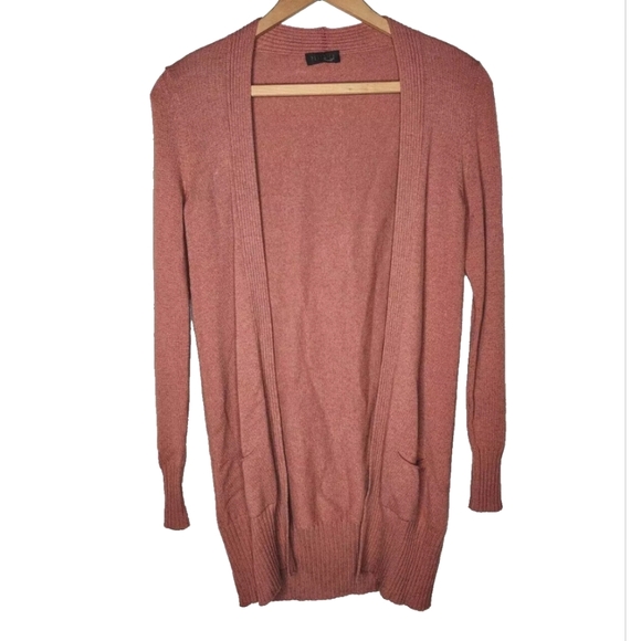 Peserico Tricot Wool Silk Cashmere Cardigan in Terracotta Size 38